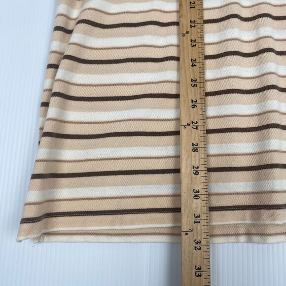 Vintage South Pole Polo Shirt Mens XLarge Brown Stripes Authentic Collection - Picture 8 of 12